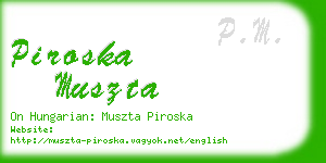 piroska muszta business card